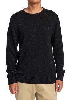 RVCA Neps Cotton Blend Sweater in Black at Nordstrom