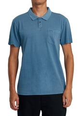 Rvca Ptc Pigment Polo Shirt - Cool Blue