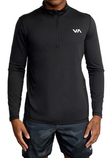 RVCA Recycled Polyester Blend Quarter Zip Pullover