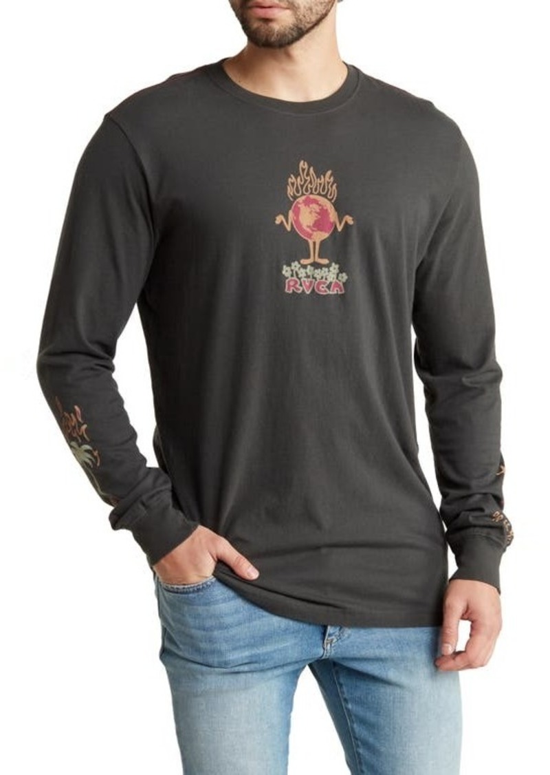RVCA Scorched Long Sleeve Graphic T-Shirt