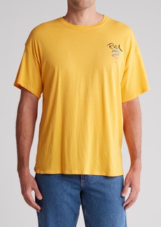 RVCA Snake Cotton Graphic T-Shirt in Mgd-Marigold at Nordstrom Rack