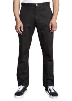 RVCA The Weekend Stretch Cotton Blend in Black at Nordstrom