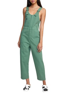 RVCA Utopia Cotton Jumpsuit in Green Ivy at Nordstrom Rack