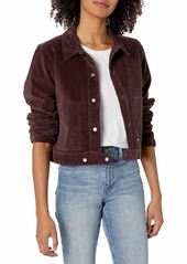 RVCA womens Out Out Corduroy Cropped Cotton Lightweight Jacket   US