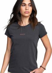 RVCA Women's Signs Short Sleeve T-Shirt  L