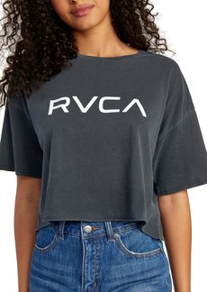RVCA womens Cropped Short Sleeve Graphic Tee T Shirt   US