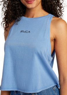 RVCA Women's Graphic Tank Top Shirt Small Blue Yonder