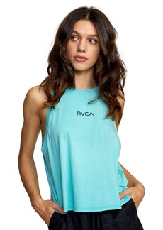 RVCA Women's Graphic Tank Top Shirt Small Turquoise