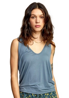 RVCA Women's Knit Top MayDay Tank/Stormy Blue
