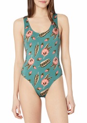 RVCA Junior's South Swell One Piece Swimsuit  S