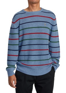 RVCA Yalla Stripe Sweater in Blue Heather at Nordstrom Rack
