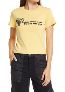 RVCA x Camille Rowe Conservez L'Eau Cotton Graphic Tee in Gold at Nordstrom