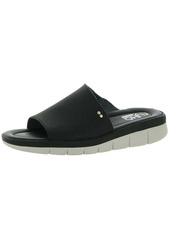 Ryka Ellie Womens Padded Insole Perforated Slide Sandals