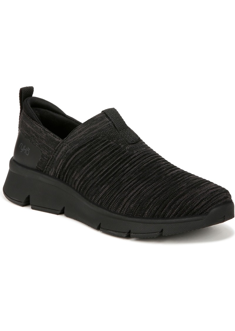 Ryka Women's Captivate Slip-Ons - Black Heather Knit Fabric