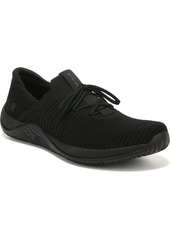 Ryka Women's Echo Knit Fit Slip-On Sneakers - Black Ribbed Fabric