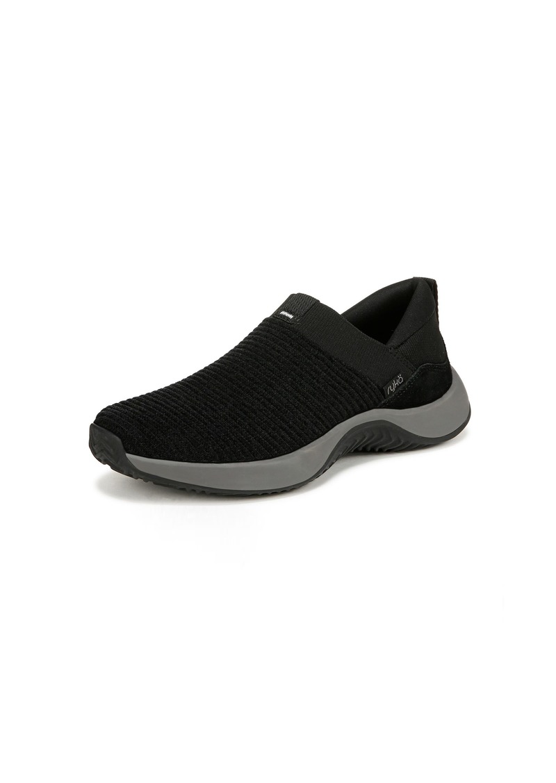 Ryka Womens Encore Knit Plus Slip On Sneaker   M