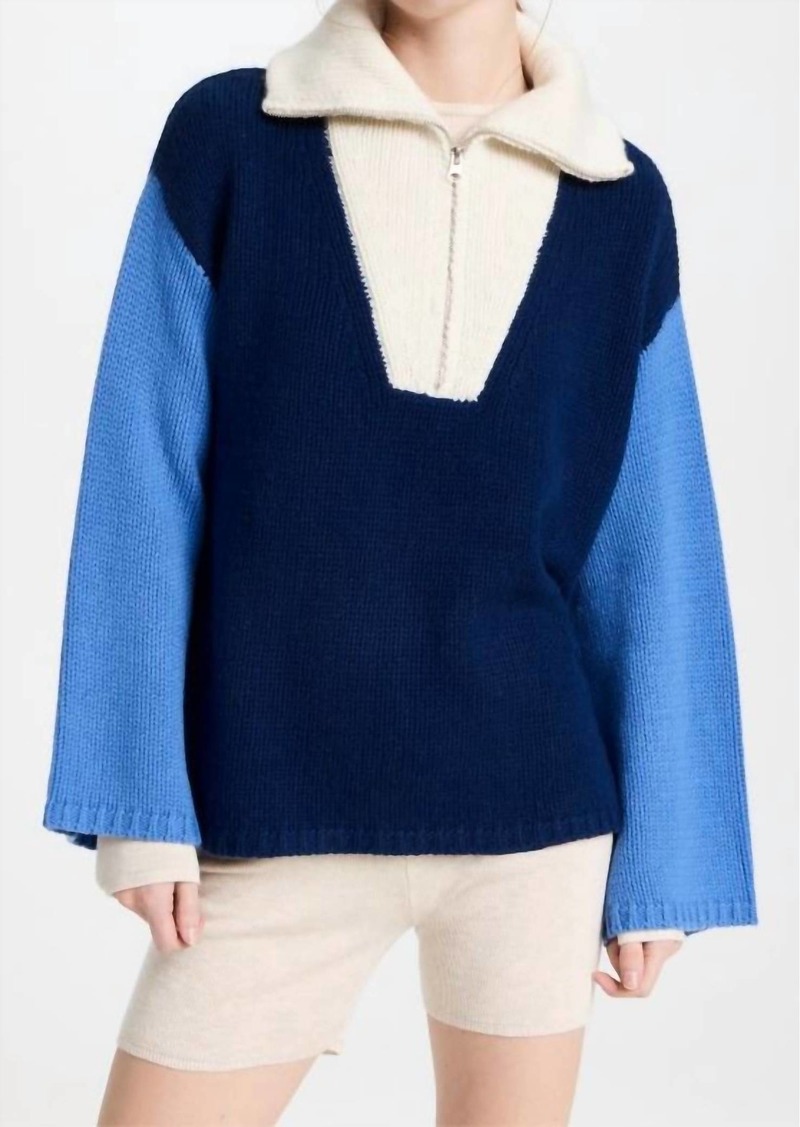 Sablyn Aretha Cashmere Pullover In Cadet