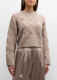 Sablyn Cable-Knit Cashmere Sweater 