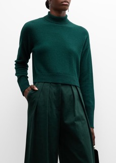 Sablyn Sable Cashmere Turtleneck Cropped Sweater