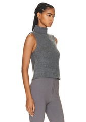 SABLYN Marceline Sleeveless Cashmere Turtleneck Vest