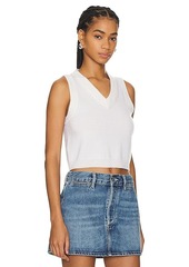 SABLYN Sterling Cropped V Neck Tank Top