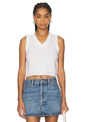 SABLYN Sterling Cropped V Neck Tank Top