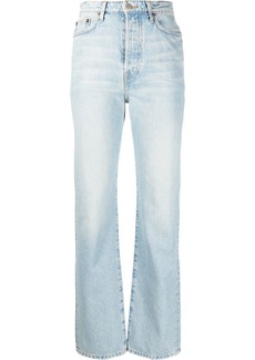 Sablyn washed straight-leg jeans