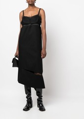 Sacai asymmetric cut-out midi dress