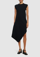 Sacai Asymmetric Sponge Jersey Long Dress