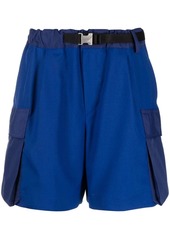 Sacai belted cargo shorts