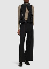 Sacai Belted Gabardine Wide Pants