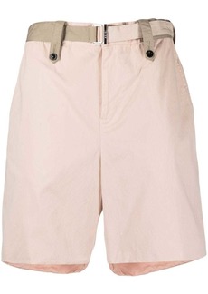 Sacai belted-waist bermuda shorts