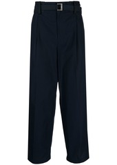 Sacai belted wide-leg trousers