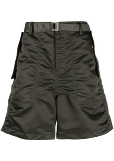 Sacai buckle-fastened tailored shorts
