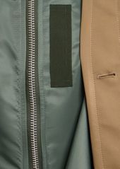 Sacai Cotton Gabardine & Nylon Twill Jacket