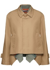 Sacai Cotton Gabardine & Nylon Twill Jacket