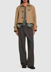 Sacai Cotton Gabardine & Nylon Twill Jacket