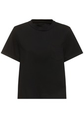Sacai Cotton Jersey & Nylon Twill T-shirt
