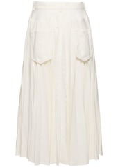 Sacai Denim Pleated Skirt