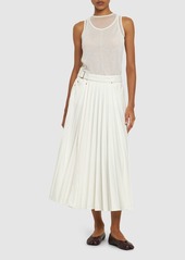 Sacai Denim Pleated Skirt