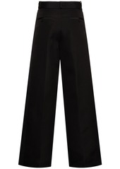 Sacai Double-faced Silk & Cotton Wide Pants