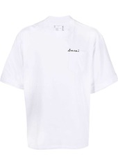 Sacai embroidered-logo short-sleeve T-shirt