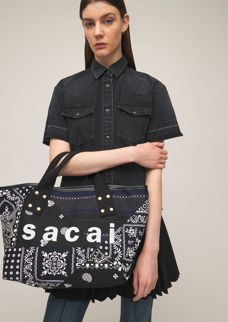 sacai トートバッグ パッチワーク バッグ HANK willis