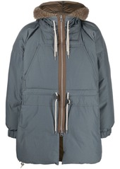 Sacai hooded padded coat