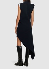 Sacai Knit Asymmetric Midi Dress