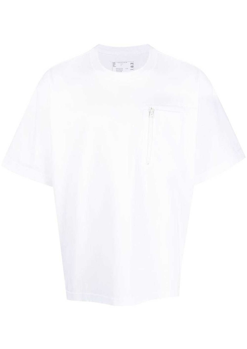 Sacai multi-pocket cotton T-shirt