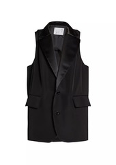 Sacai Oversized Single-Breasted Vest