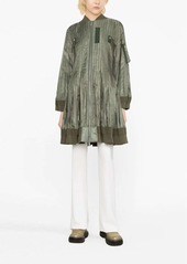 Sacai pleated oversized coat