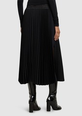 Sacai Pleated Technical Jersey Skirt