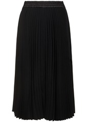 Sacai Pleated Technical Jersey Skirt